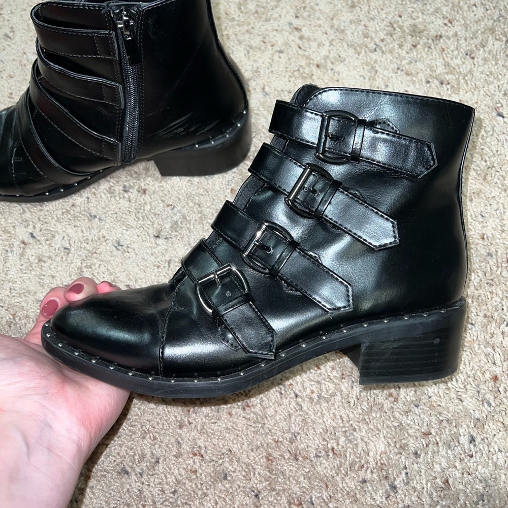 Target Buckle Booties